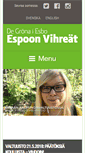 Mobile Screenshot of espoonvihreat.fi
